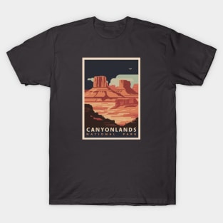 Retro Poster of Canyonlands National Park T-Shirt